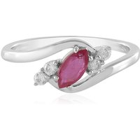 Madagaskar-Rubin-Silberring Madagaskar-Rubin-Silberring