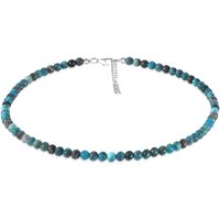 Neonblauer Apatit-Silberhalskette Neonblauer Apatit-Silberhalskette