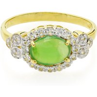 Kaiserlicher Chrysopras-Silberring Kaiserlicher Chrysopras-Silberring