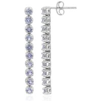 Tansanit-Silberohrringe Tansanit-Silberohrringe