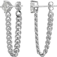 Weißer Topas-Silberohrringe Weißer Topas-Silberohrringe