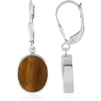 Tigerauge-Silberohrringe Tigerauge-Silberohrringe