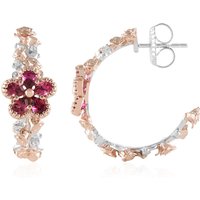 Brasilianischer Pinkfarbener Turmalin-Silberohrringe (Gems en Vogue) Brasilianischer Pinkfarbener Turmalin-Silberohrringe (Gems en Vogue)
