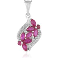 Madagaskar-Rubin-Silberanhänger Madagaskar-Rubin-Silberanhänger