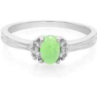 Kaiserlicher Chrysopras-Silberring Kaiserlicher Chrysopras-Silberring