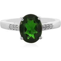Russischer Diopsid-Silberring Russischer Diopsid-Silberring