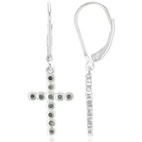 Fancy-Diamant-Silberohrringe Fancy-Diamant-Silberohrringe