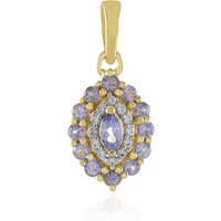 Tansanit-Silberanhänger Tansanit-Silberanhänger