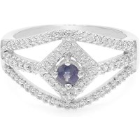 Tansania-Saphir-Silberring Tansania-Saphir-Silberring