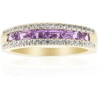Purpurfarbener Ceylon-Saphir-Goldring Purpurfarbener Ceylon-Saphir-Goldring