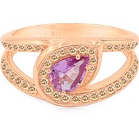 Pinkfarbener Saphir-Goldring (Annette) Pinkfarbener Saphir-Goldring (Annette)