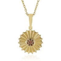 Roter I3 Diamant-Silberhalskette Roter I3 Diamant-Silberhalskette