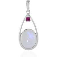 Regenbogen-Mondstein-Silberanhänger Regenbogen-Mondstein-Silberanhänger