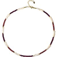 Edelstein-Silberhalskette Edelstein-Silberhalskette