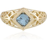 AAA-Brasilianischer Aquamarin-Goldring (Ornaments by de Melo) AAA-Brasilianischer Aquamarin-Goldring (Ornaments by de Melo)