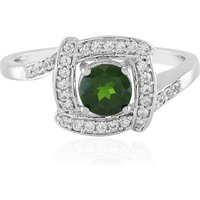 Russischer Diopsid-Silberring Russischer Diopsid-Silberring