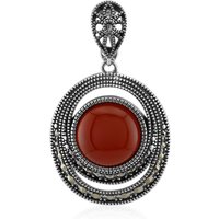 Roter Achat-Silberanhänger (Annette classic) Roter Achat-Silberanhänger (Annette classic)