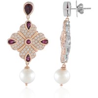 Edelstein-Silberohrringe (Dallas Prince Designs) Edelstein-Silberohrringe (Dallas Prince Designs)