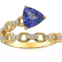 AAA-Tansanit-Goldring (CIRARI) AAA-Tansanit-Goldring (CIRARI)