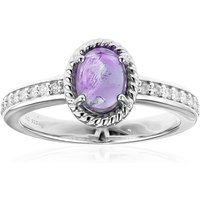 Chevron-Amethyst-Silberring Chevron-Amethyst-Silberring