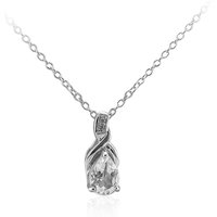 Weißer Topas-Silberhalskette Weißer Topas-Silberhalskette