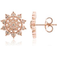 I1 Argyle-Rose de France-Brillant-Silberohrringe (Annette) I1 Argyle-Rose de France-Brillant-Silberohrringe (Annette)