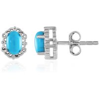 Sleeping Beauty-Türkis-Silberohrringe Sleeping Beauty-Türkis-Silberohrringe