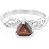 Rotes Tigerauge-Silberring Rotes Tigerauge-Silberring