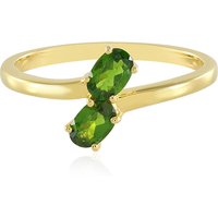 Russischer Diopsid-Silberring Russischer Diopsid-Silberring