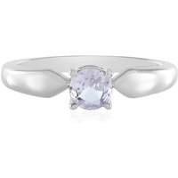 Nicht erhitzter Tansanit-Silberring Nicht erhitzter Tansanit-Silberring