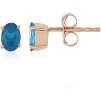 Neonblauer Apatit-Silberohrringe Neonblauer Apatit-Silberohrringe