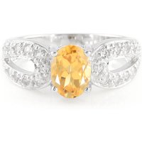 Citrin-Silberring Citrin-Silberring