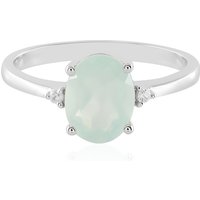 Aqua-Chalzedon-Silberring Aqua-Chalzedon-Silberring