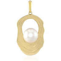 Weiße Süßwasserzuchtperlen-Silberanhänger (TPC) Weiße Süßwasserzuchtperlen-Silberanhänger (TPC)