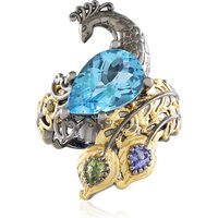 Blauer Topas-Silberring (Gems en Vogue) Blauer Topas-Silberring (Gems en Vogue)