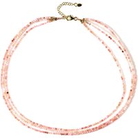 Pinkfarbener Opal-Silberhalskette Pinkfarbener Opal-Silberhalskette