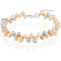 Süßwasserzuchtperlen-Silberarmband Süßwasserzuchtperlen-Silberarmband