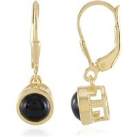 Schwarzer Onyx-Silberohrringe Schwarzer Onyx-Silberohrringe