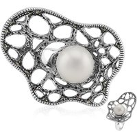 Süßwasserzuchtperlen-Silberring (Annette classic) Süßwasserzuchtperlen-Silberring (Annette classic)