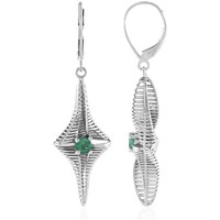 Sambia-Smaragd-Goldohrringe (Ornaments by de Melo) Sambia-Smaragd-Goldohrringe (Ornaments by de Melo)