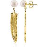 Süßwasserzuchtperlen-Silberohrringe (TPC) Süßwasserzuchtperlen-Silberohrringe (TPC)