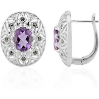 Amethyst-Silberohrringe (Annette classic) Amethyst-Silberohrringe (Annette classic)