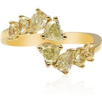 Gelber SI2 Diamant-Goldring (CIRARI) Gelber SI2 Diamant-Goldring (CIRARI)