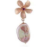 Pinkfarbene Süßwasserzuchtperlen-Silberanhänger (TPC) Pinkfarbene Süßwasserzuchtperlen-Silberanhänger (TPC)