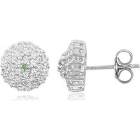 Merelani-Mint-Granat-Silberohrringe Merelani-Mint-Granat-Silberohrringe