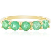 Kolumbianischer Smaragd-Silberring Kolumbianischer Smaragd-Silberring