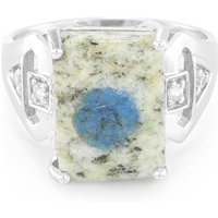 K2-Azurit-Silberring K2-Azurit-Silberring