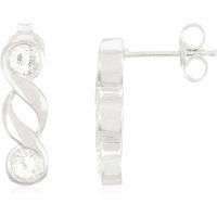 Mosambik-Saphir-Silberohrringe Mosambik-Saphir-Silberohrringe