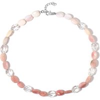 Edelstein-Silberhalskette Edelstein-Silberhalskette