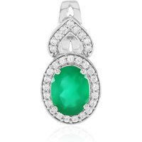 Grüner Onyx-Silberanhänger Grüner Onyx-Silberanhänger